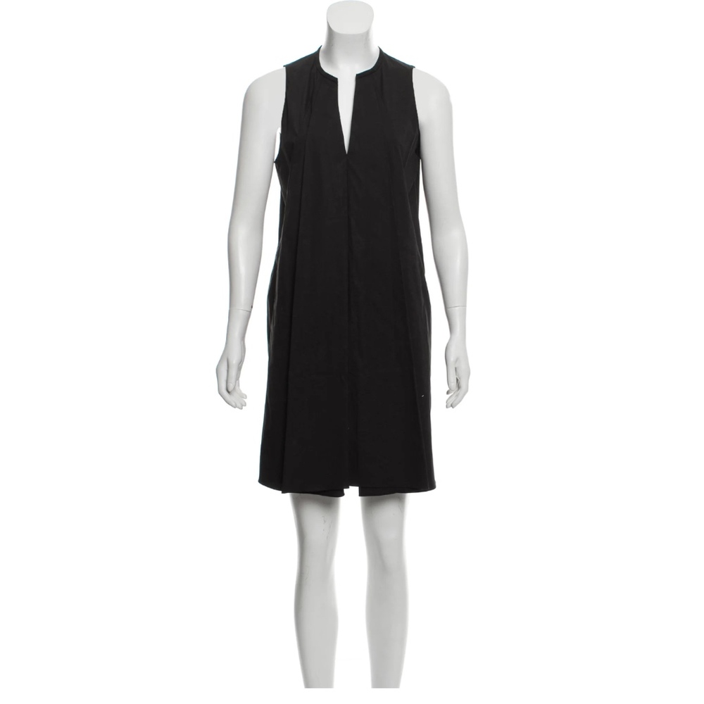 3.1 Phillip Lim Black V neck Pleated Dress Size 2